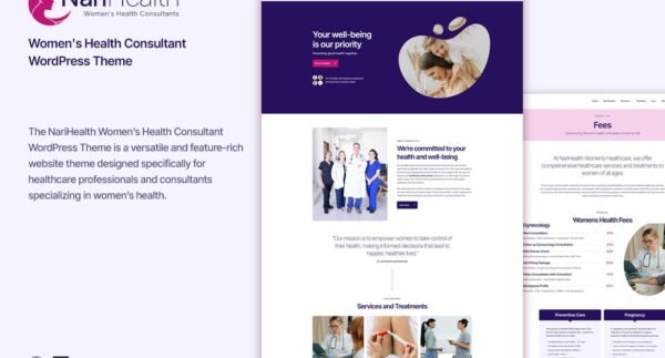 NariHealth – Women’s Health Consultant WordPress