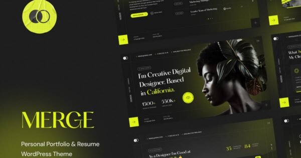 Merge – Personal Portfolio & Resume WordPress Them