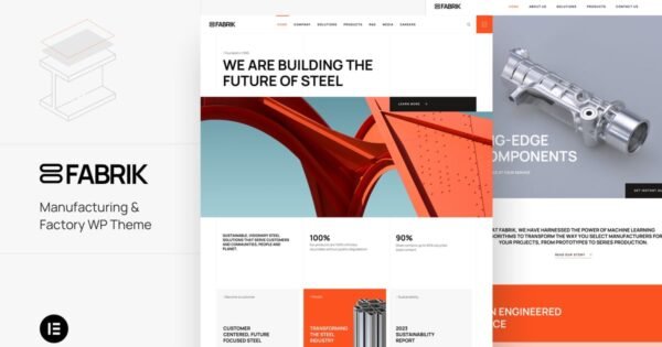 Fabrik – Industry Industrial Factory WordPress
