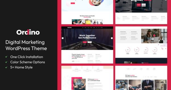 Ordino – Digital Marketing WordPress Theme