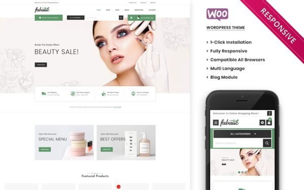 Fabatic – The Premium Cosmetic Store WooCommerce Theme