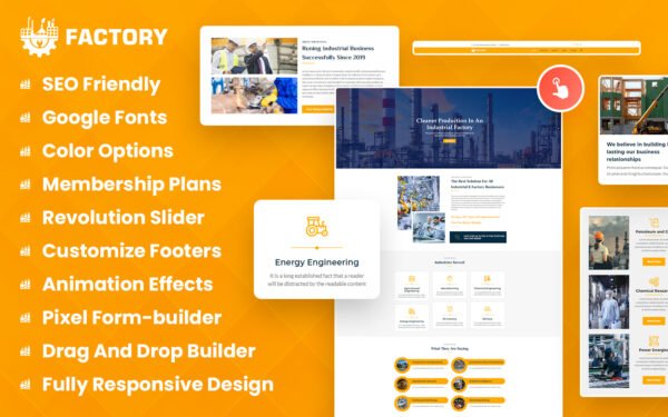 Factory – Industrial Business WordPress Theme