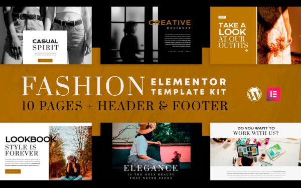 Fashion Spirit – Elementor Template Kit – WooCommerce (Online Shop) Compatible – 10 Pages Included Elementor Kit