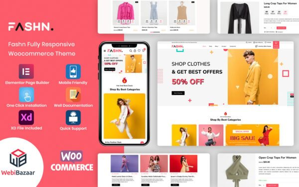 Fashn – Modern & Minimal Fashion WooCommerce Template WooCommerce Theme