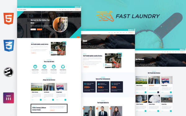Fast Laundry – Cleaning Services WordPress Theme