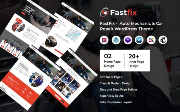 FastFix – Auto Mechanic & Car Repair WordPress Theme