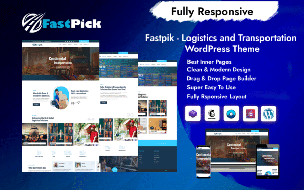 Fastpik – Logistics and Transportation WordPress Theme