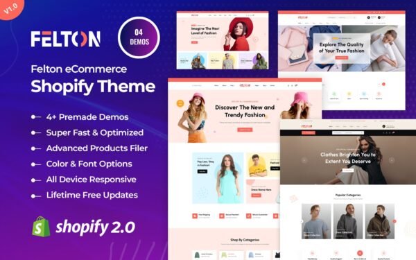 Felton – Fashion E-Commerce Shopify Theme