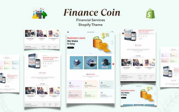 Finance Coin – Finance Services Shopify Theme