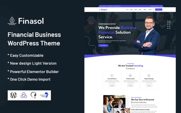 Finasol – Financial Business WordPress Theme