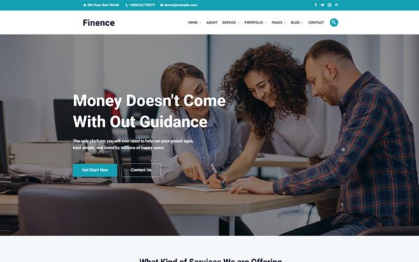 Finence – Financial & Commercial WordPress Theme