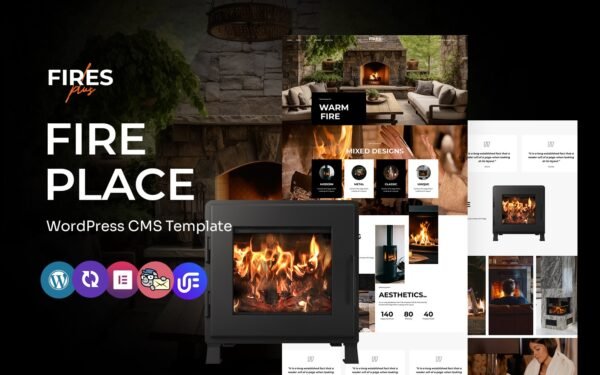FiresPlus – Fireplace Multipurpose WordPress Elementor Theme WordPress Theme