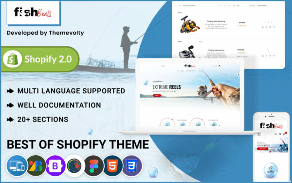 Fish Beats – Mega Fishing Shopify 2.0 Responsive Theme Shopify Theme