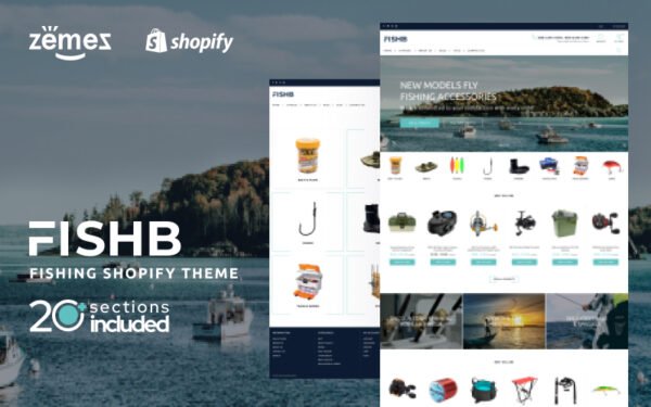 FishB – Shopify Fishing Website Design Template Shopify Theme