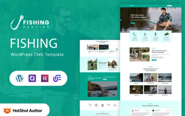 Fishing Hunting – Fishing and Hunting Club WordPress Theme