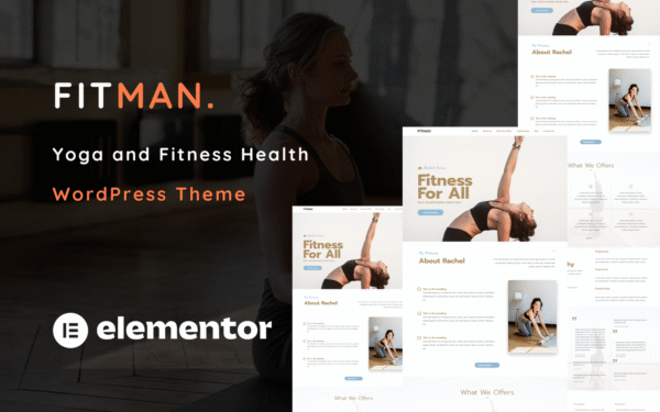 Fitman – Yoga and Fitness Health One Page WordPress Theme