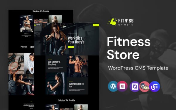 Fitnss – Gym And Fitness WordPress Elementor Theme WordPress Theme