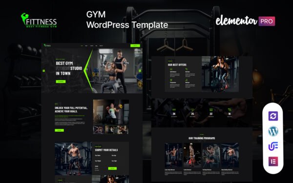 Fittness – Gym And Fitness WordPress Elementor Theme WordPress Theme