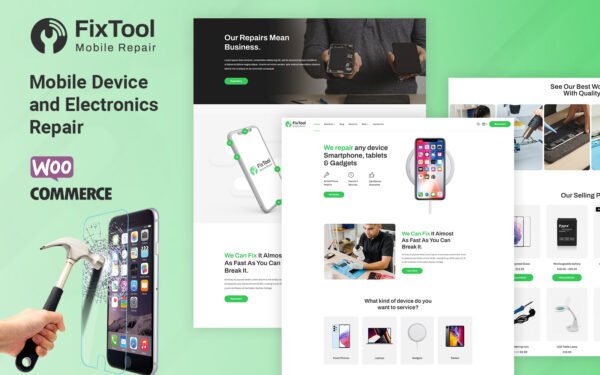 Fixtools – Electronics, Mobile and Repair Service WooCommerce Theme