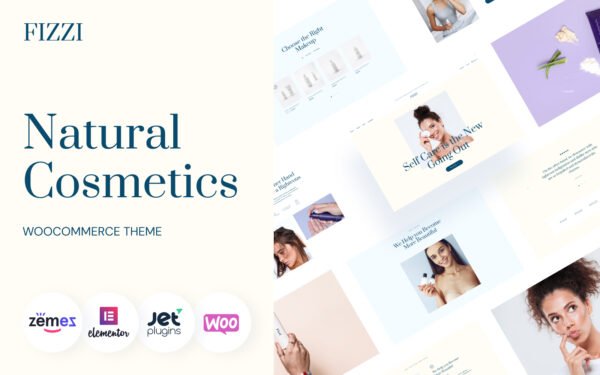 Fizzi – Natural Cosmetics Website Template WooCommerce Theme