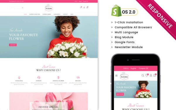 Flourastore – Flower Shop Shopify Responsive Store Shopify Theme