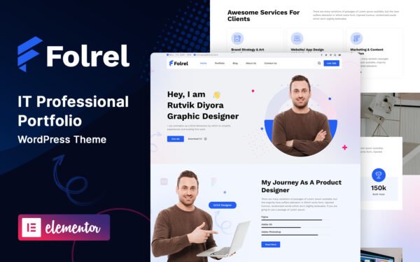 Folrel – Creative and IT Professional Portfolio Wordpress Theme WordPress Theme