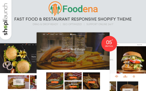 Foodena – Fast Food & Restaurant Responsive Shopify Theme