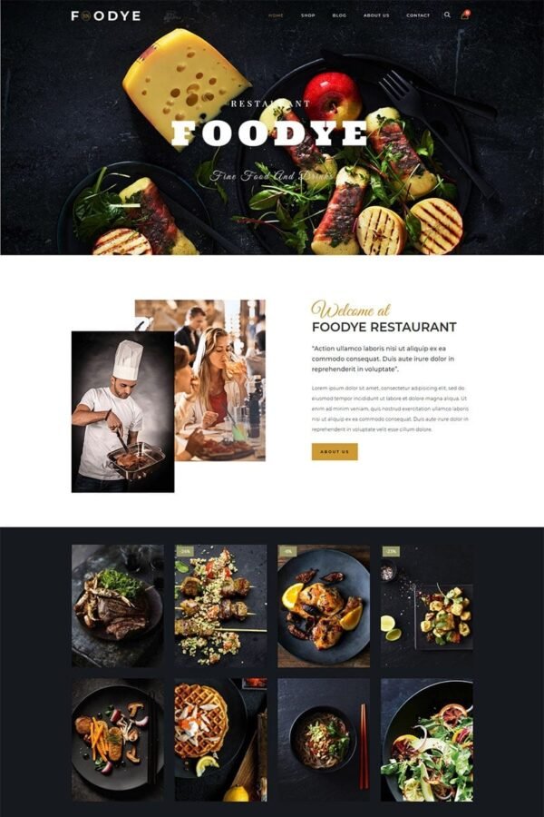 Foodye – Restaurant and Food WooCommerce Theme