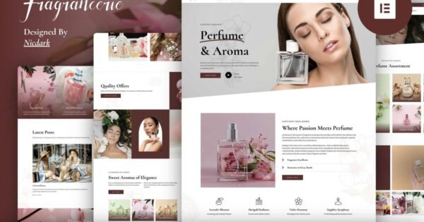 Fragrancerie – Perfume & Cosmetic Shop Elementor Pro Template Kit