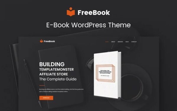 FreeBook – Ebooks Multipurpose Modern WordPress Elementor Theme WordPress Theme