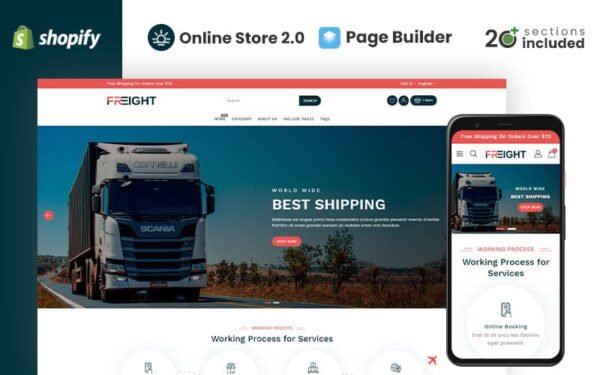 Freight – Transportation Shopify Theme