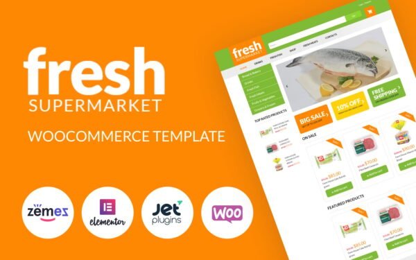 Fresh Fresh – Supermarket Woocommerce Template for easy sales WooCommerce Theme
