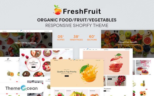 FreshFruit – Organic Food/Fruit/Vegetables eCommerce Shopify Theme