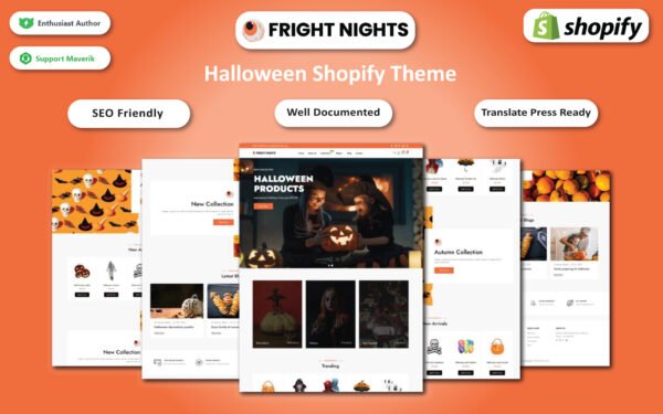 Fright Nights – Halloween Shopify Multipurpose Sections Theme Shopify Theme