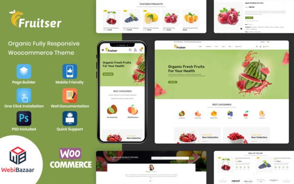 Fruitser – Grocery WooCommerce Store Template WooCommerce Theme