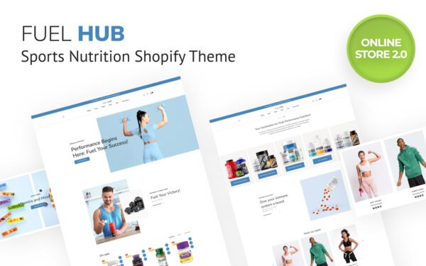 Fuel Hub – Sports Nutrition Shopify Online Store 2.0 Theme Shopify Theme