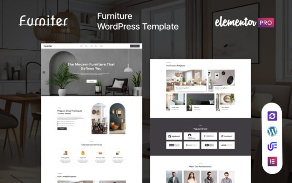 Furniter – Furniture Manufacturing And Interior Decor WordPress Theme