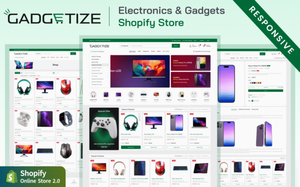 Gadgetize – Computer Gadgets & Accessories UI Shopify Theme