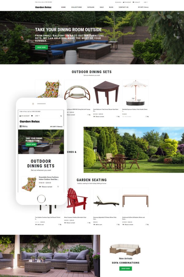 Garden Relax – Furniture Ready-To-Use Clean Shopify Theme