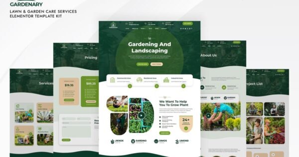 Gardenary – Lawn Garden Care Services Elementor Template Kit