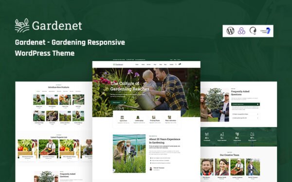Gardenet – Gardening Responsive WordPress Theme