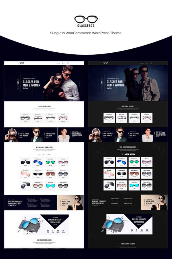 Glassesco – Sunglass WooCommerce Theme