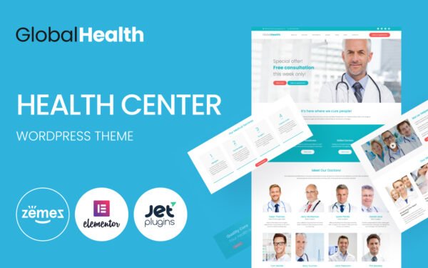 GlobalHealth – Doctor & Medical WordPress Theme