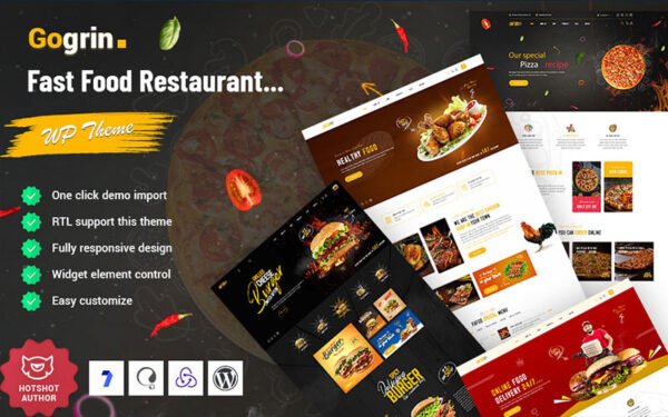 Gogrin – Fast Food Restaurant WordPress Theme