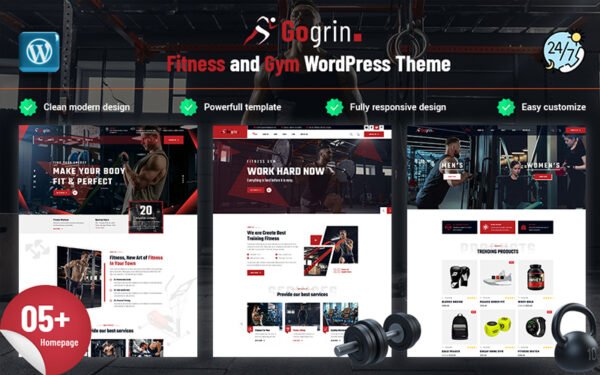 Gogrin – Fitness and Gym WordPress Theme