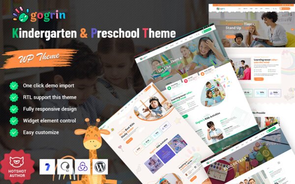 Gogrin – Kindergarten & Preschool WordPress Theme