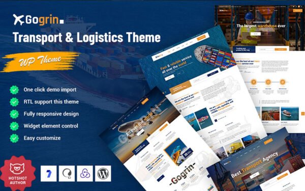 Gogrin – Transport & Logistics WordPress Theme