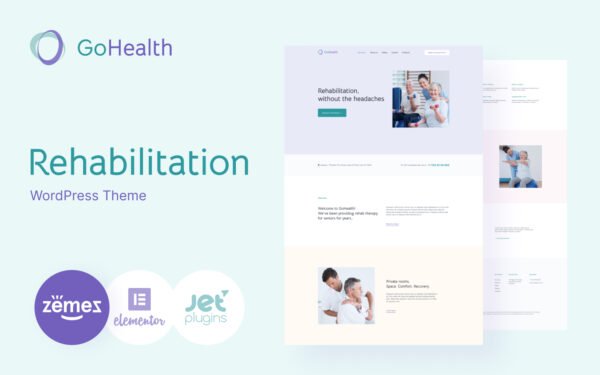 GoHealth – Rehabilitation Website Template WordPress Theme