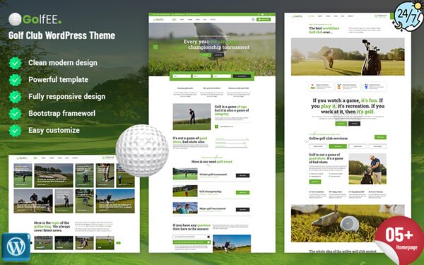 Golfei – Golf Club WordPress Theme
