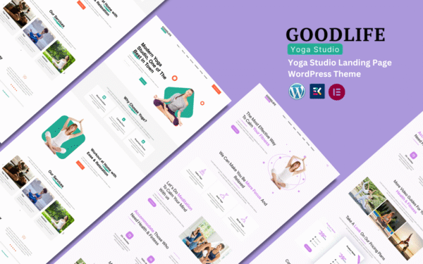 GoodLife – Yoga & Meditation WordPress Landing Page WordPress Theme